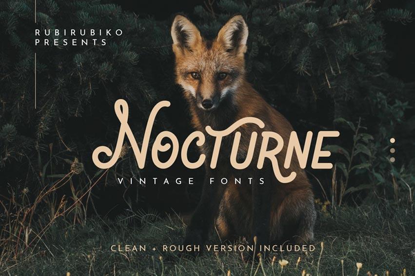 Nocturne-Retro-Script-Font